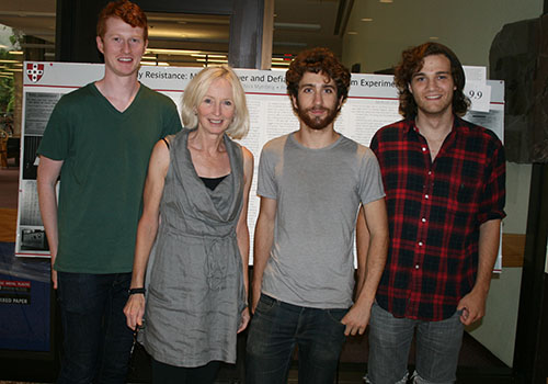Nate Brown and Jill Morawski (Psychology Department) with other members of Professor Moraski's lab
